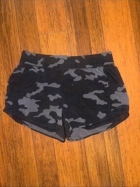 Mondetta Women's Camouflage Athletic Shorts - Black & Gray